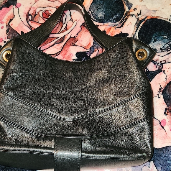 Michael Kors Black Leather Hobo Bag - Picture 2 of 7
